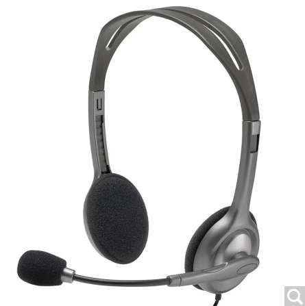 罗技(Logitech) H111 H110 多功能头戴式耳机耳麦有线 耳机